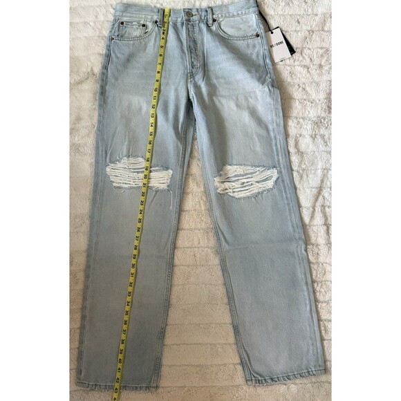 RE/DONE Loose Long Acqua Destroy Jeans Size 27 – Retail $325 NWT - Picture 5 of 10